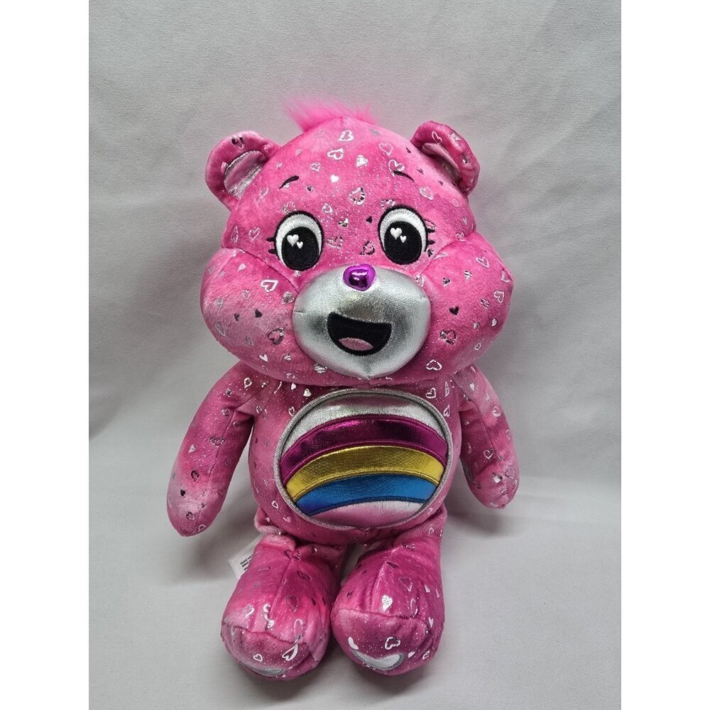 14" Care Bears Cheer Bear Limited Edition Glows! 2024 Pink- WORKS